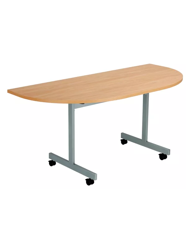 Flip Top D-End Conference Tables - 1600mm Wide