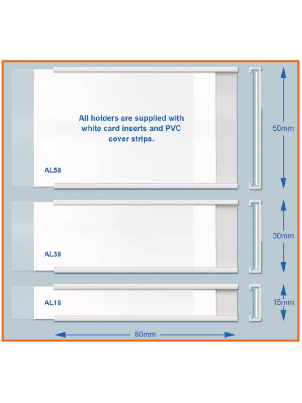 Premier 30mm High Self Adhesive Label Holders