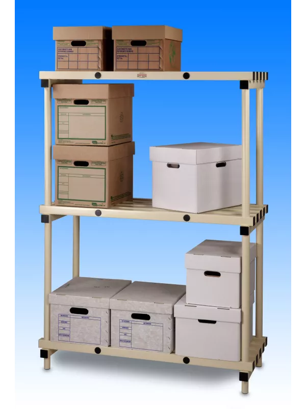 Stacarac Plastic Shelving - 2000mm Long - Double Bay