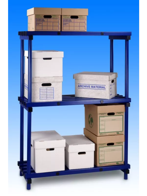 Stacarac Plastic Shelving - 1500mm Long - Double Bay