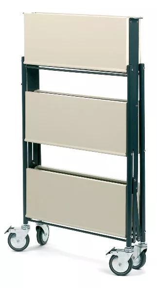 GPC Folding Steel Tray Shelf Trolley