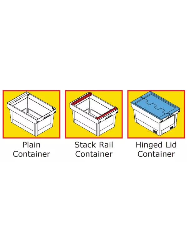GPC Hinged Stackable Containers