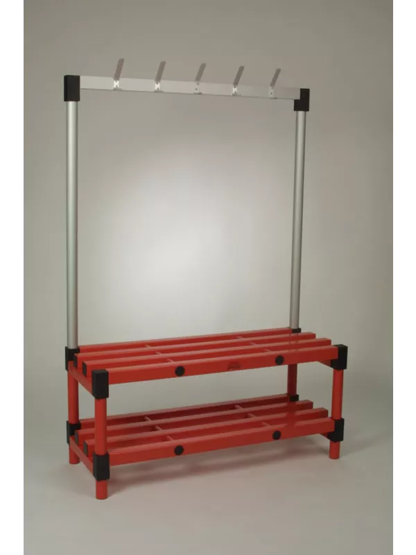 Stacarac Single Sided Plastic Cloakroom Bench