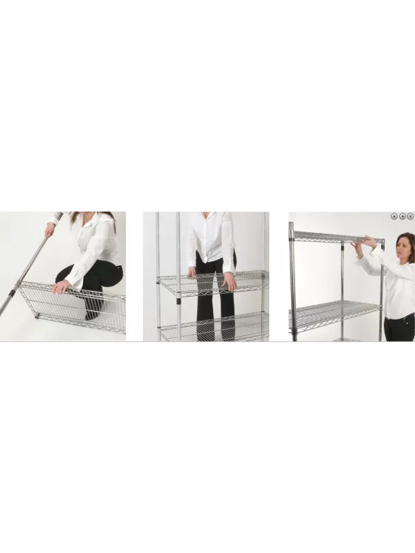 Shelfspan Eclipse Chrome Wire Shelving