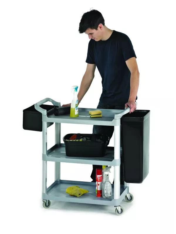 GPC 3 Shelf Hygiene Trolley