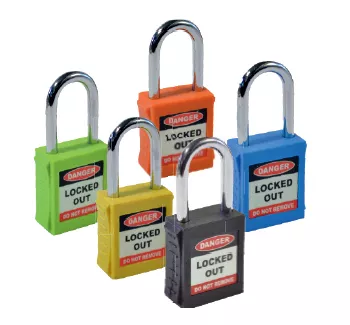 38mm - 40mm Safety Lockout Padlocks  colours