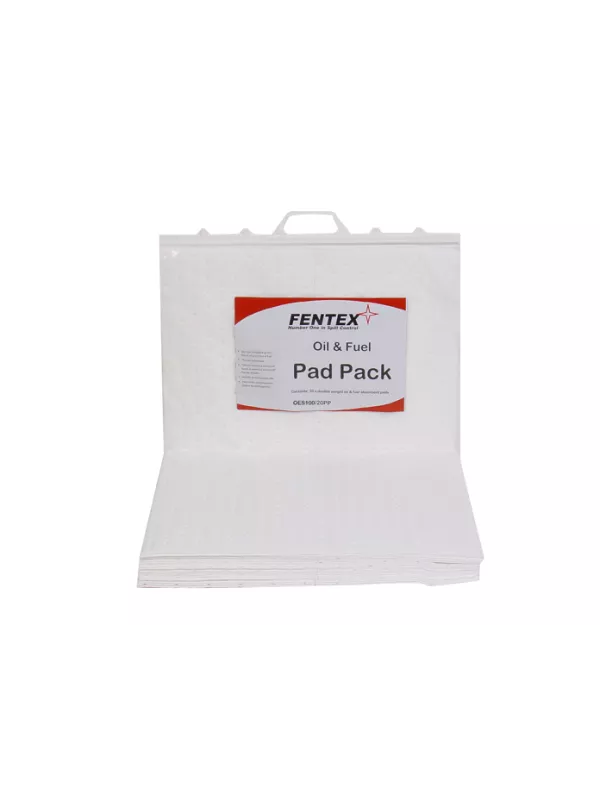 Fentex Oil & Fuel Absorbent Pads - Plain - Single Weight