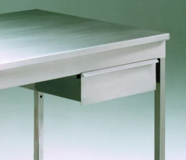 QMP Stainless Steel Workbench with Low Shelf – Hygienic & Practical Workspace