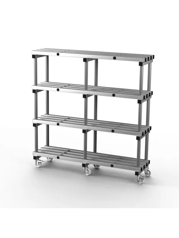 Stacarac Aluminium Shelving - 1500mm Long - Double Bay