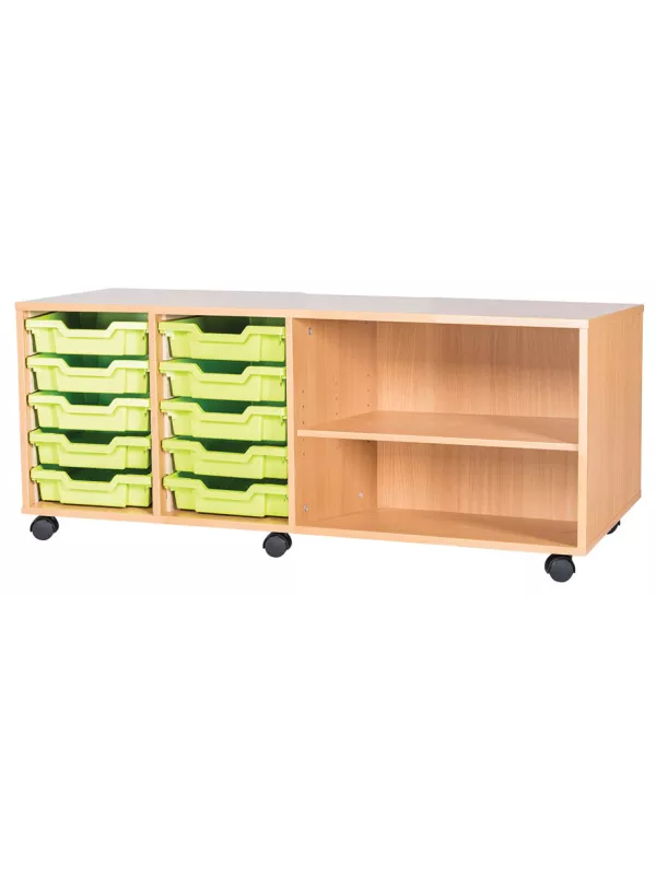 Willowbrook 10 Shallow Tray Quad Mobile Unit With Shelf