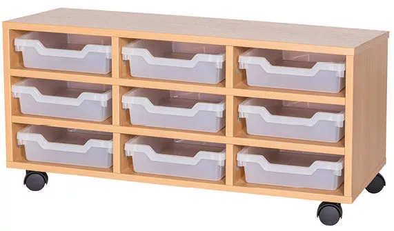 Willowbrook 9 Shallow Tray Triple Unit - 460mm High
