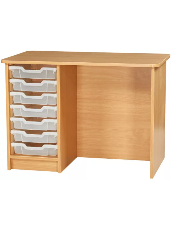 Single Pedestal Teachers Desk