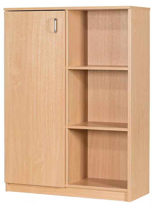 Willowbrook Premium 30 Box File Storage Unit With Half Cupboard