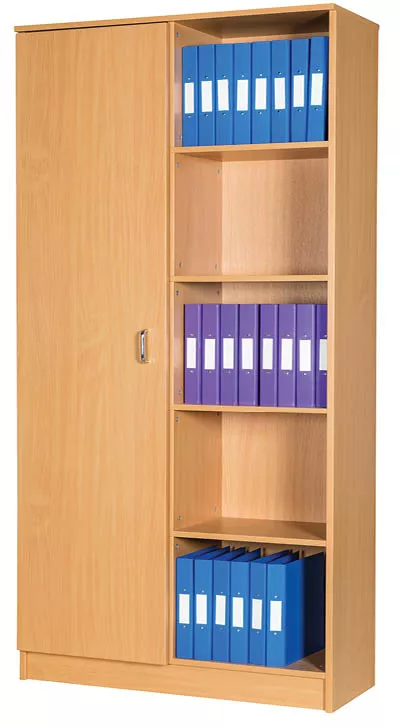 Willowbrook Premium 50 Box File Storage Unit with Half Cupboard 2108mm