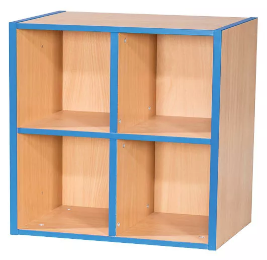 Willowbrook KubbyKurve Two Tier 2 + 2 Library Shelf Unit 700mm High 500mm Wide