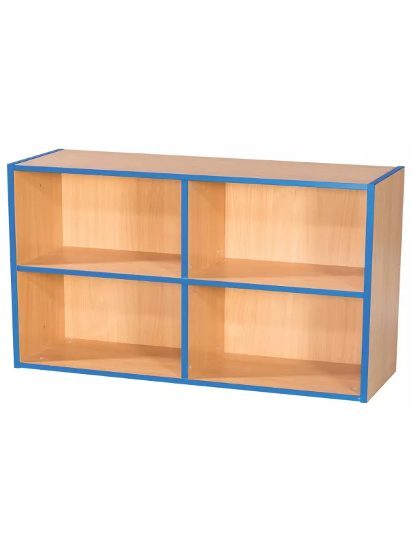 Willowbrook KubbyKurve Two Tier 2 + 2 Library Shelf Unit 700mm High 1000mm Wide