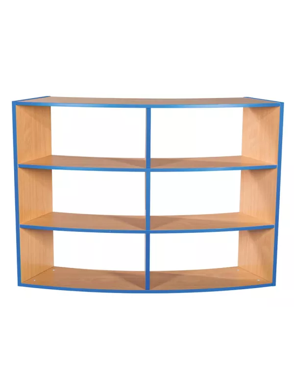 Willowbrook KubbyKurve Three Tier Curved Bookcase Open Back 1040mmH 1200mmW