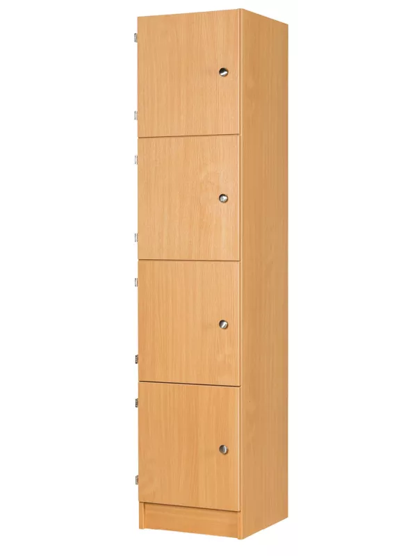 Willowbrook Premium Secondary School 4 Door Wooden Locker - 400mm Deep