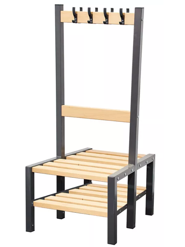 Willowbrook Premium Cloakroom Double Station with Shoe Rack & Hooks