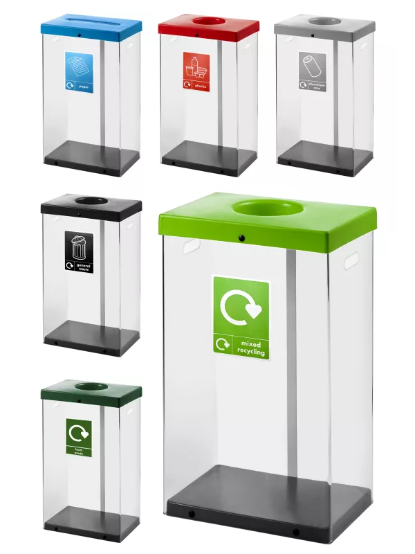 GPC Clear Indoor Recycling Bins