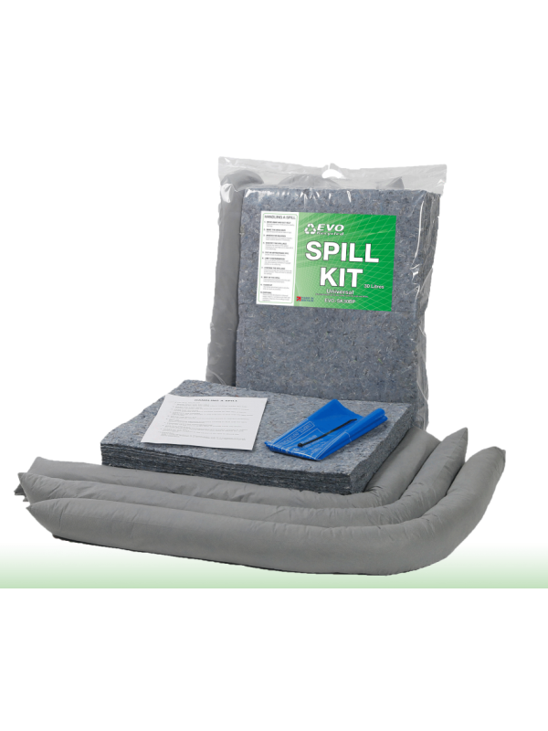 30 Litre EVO universal Spill Kit in Break Plastic Bag