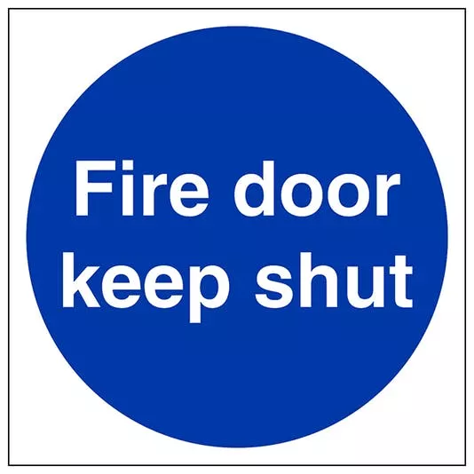 GPC Fire Door Keep Shut Sign - Pack of 10