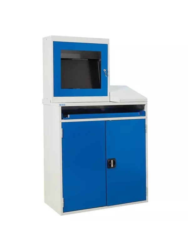 QMP Industrial Computer Workstation Desk – Secure & Organised Work Solution