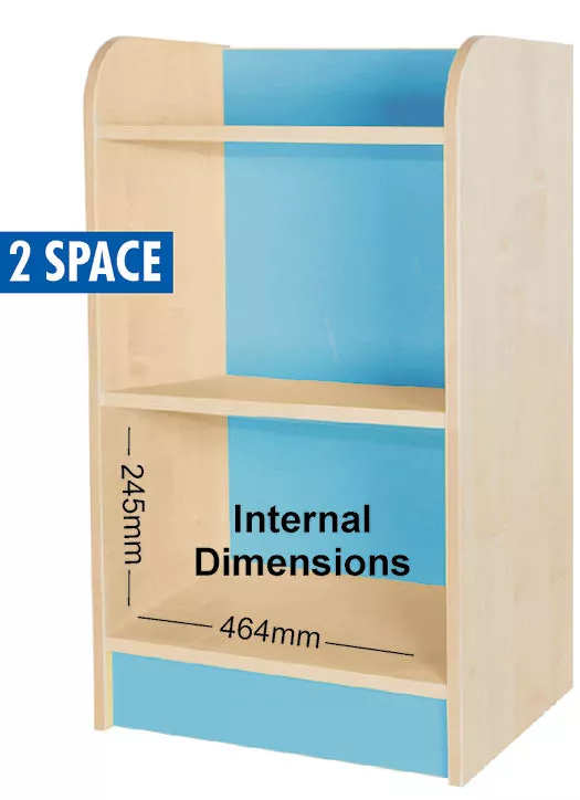 Willowbrook KubbyClass Single Storage Cubes 750mm High - 2 Space Cube