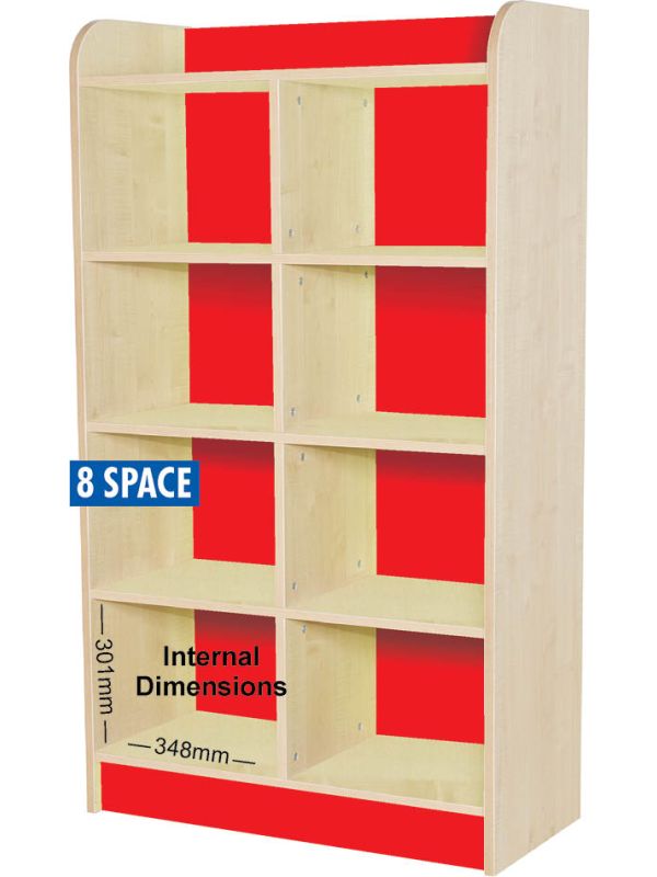 KubbyClass Twin Storage Cubes 1500mm High - 8 Space Cube