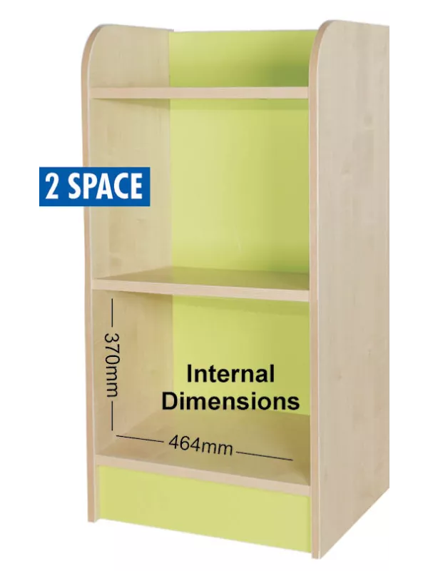 Willowbrook KubbyClass Single Storage Cubes 1000mm High - 2 Space Cube