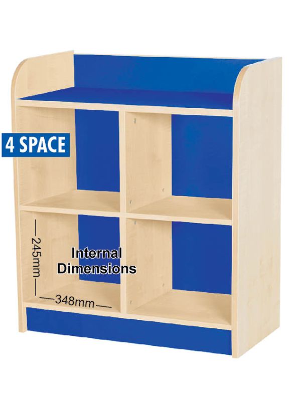 KubbyClass Twin Storage Cubes 750mm High - 4 Space Cube