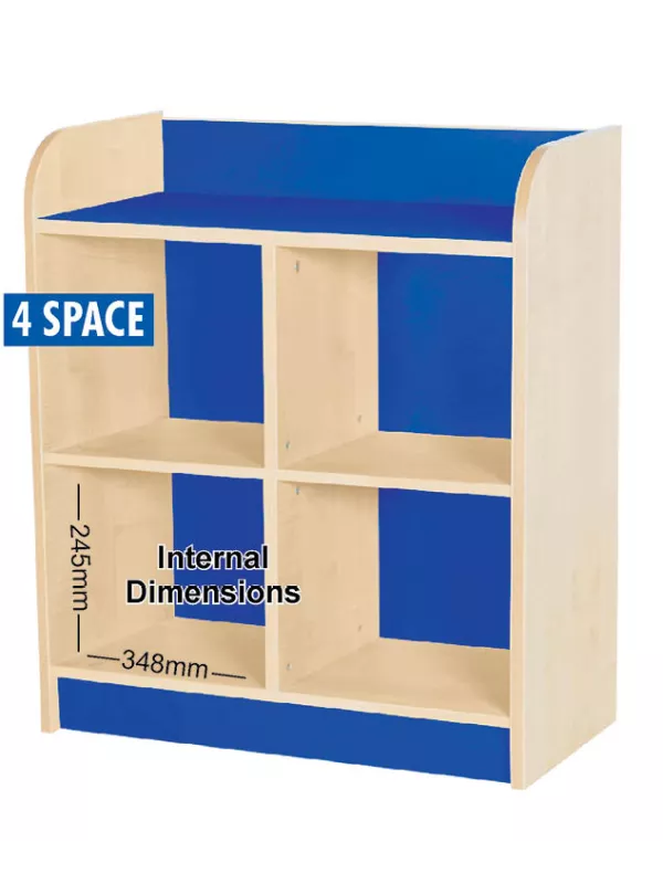Willowbrook KubbyClass Twin Storage Cubes 750mm High - 4 Space Cube