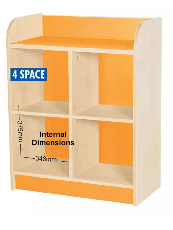 Willowbrook KubbyClass Twin Storage Cubes 1000mm High - 4 Space Cube