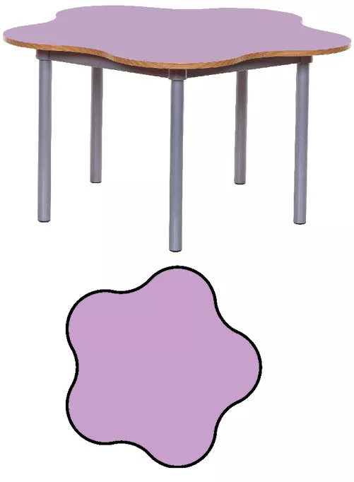 Willowbrook KubbyClass 5 Leaf Petal Classroom Table