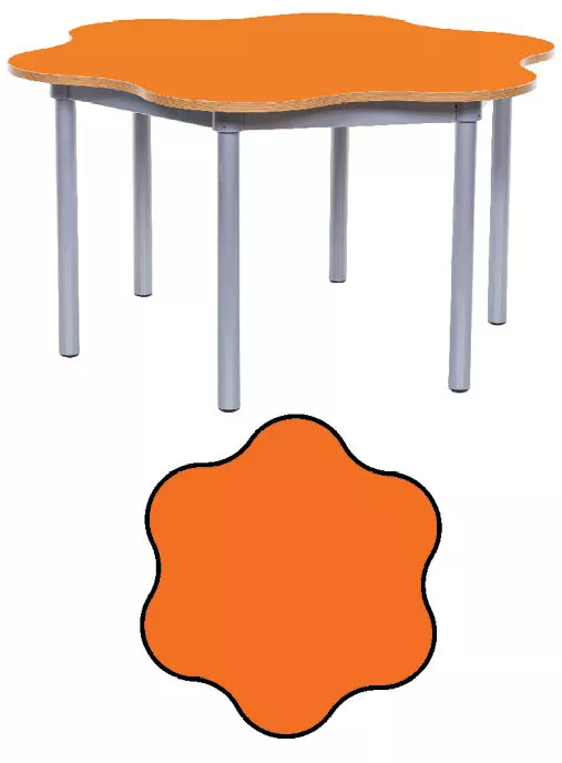 Willowbrook KubbyClass 6 Leaf Petal Classroom Table