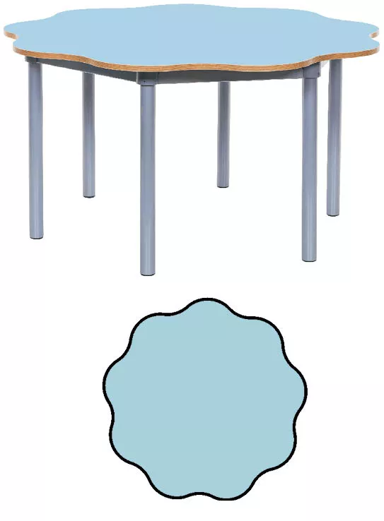 Willowbrook KubbyClass 9 Leaf Petal Classroom Table