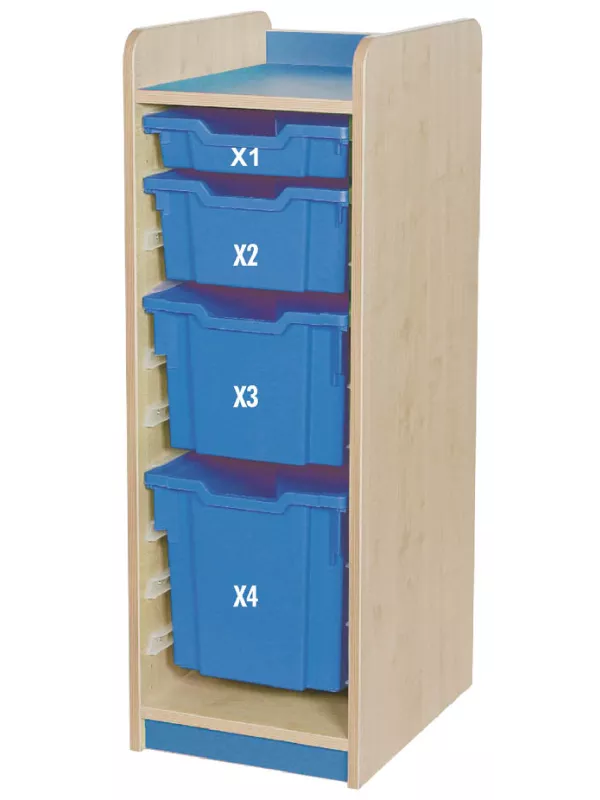 Willowbrook KubbyClass Single Bay Combination Tray Storage Units