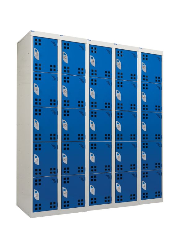 Tool Lockers - Perforated Doors with a RCD Plug