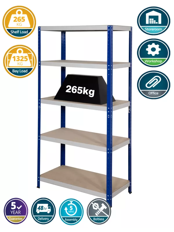Anco Clicka Budget Shelving 265kg UDL