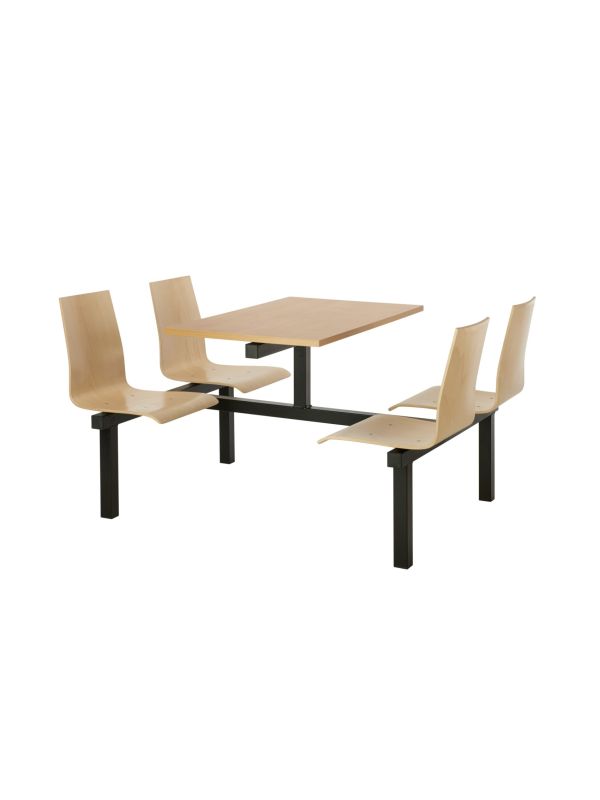 Wooden Seat Canteen Tables