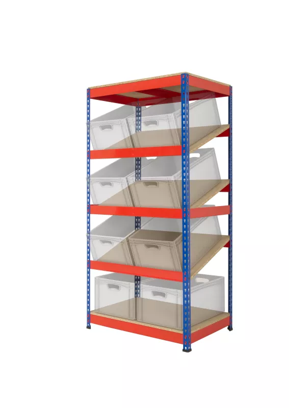 Anco Kanban Shelving with 3 Sloping Shelves