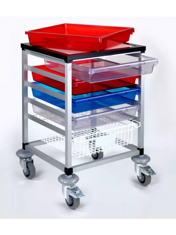 Stacarac 5 Tray Container Trolley