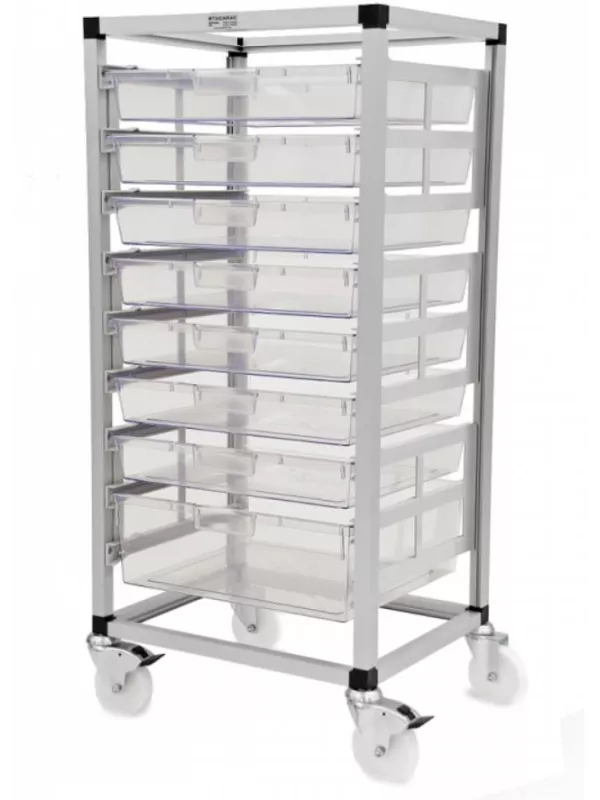 Stacarac 8 Tray Container Trolley