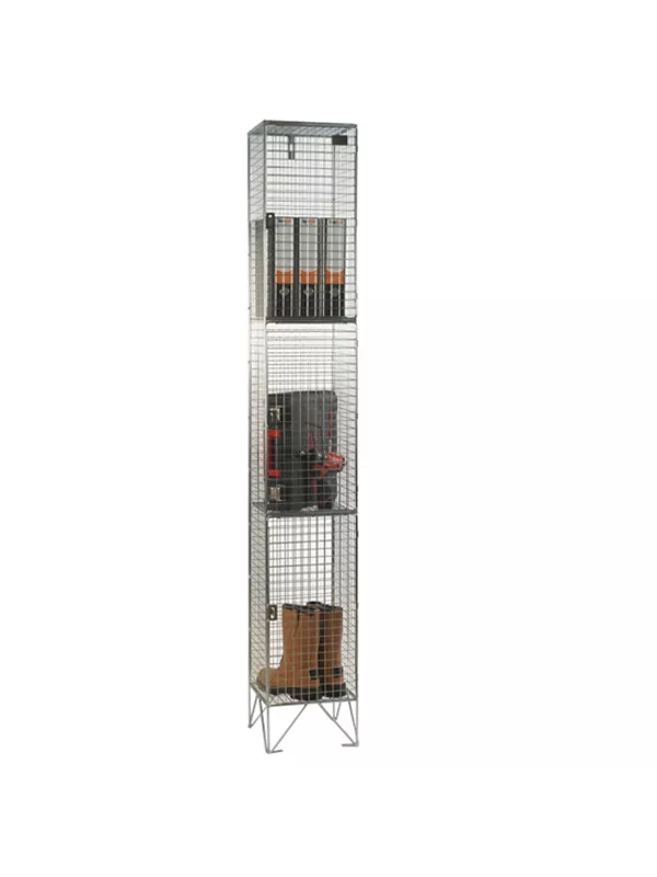 Premier 3 Door Wire Mesh Lockers