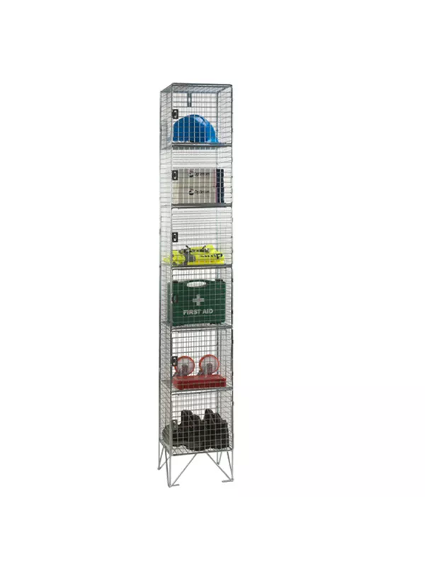 Premier 6 Door Wire Mesh Locker