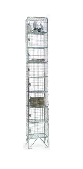 Premier 8 Door Wire Mesh Locker