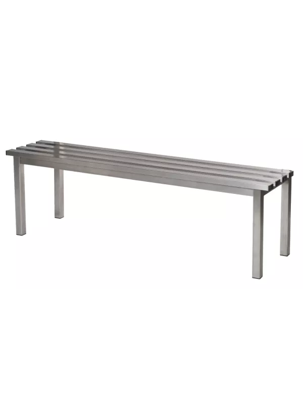 Premier Stainless Steel Bench with Stainless Steel Slats