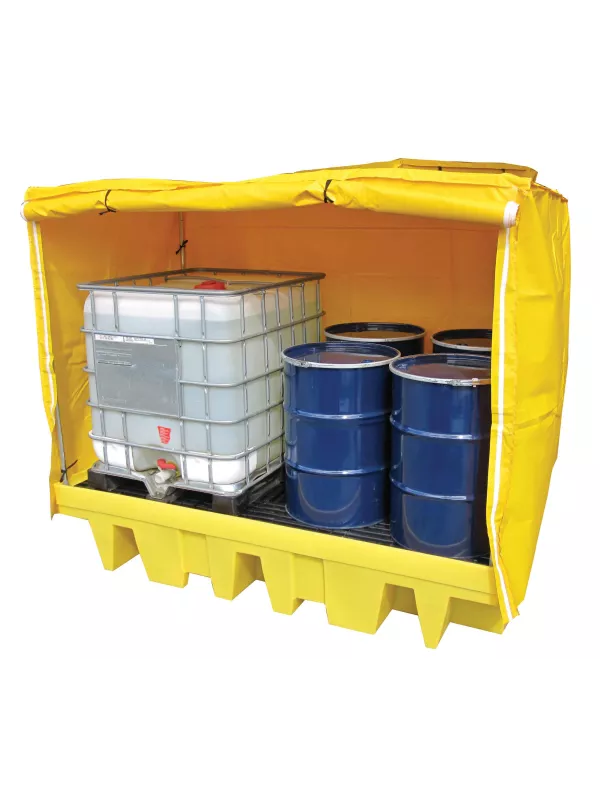 Fentex Double IBC Spill Pallet with Cover