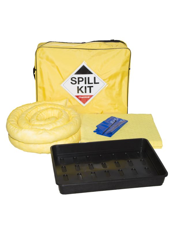 50L Chemical Spill Kit in Shoulder Bag + Drip Tray