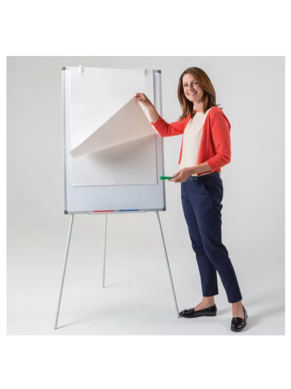 Metroplan Cygnet Tripod Flipchart Easel – Adjustable, Magnetic